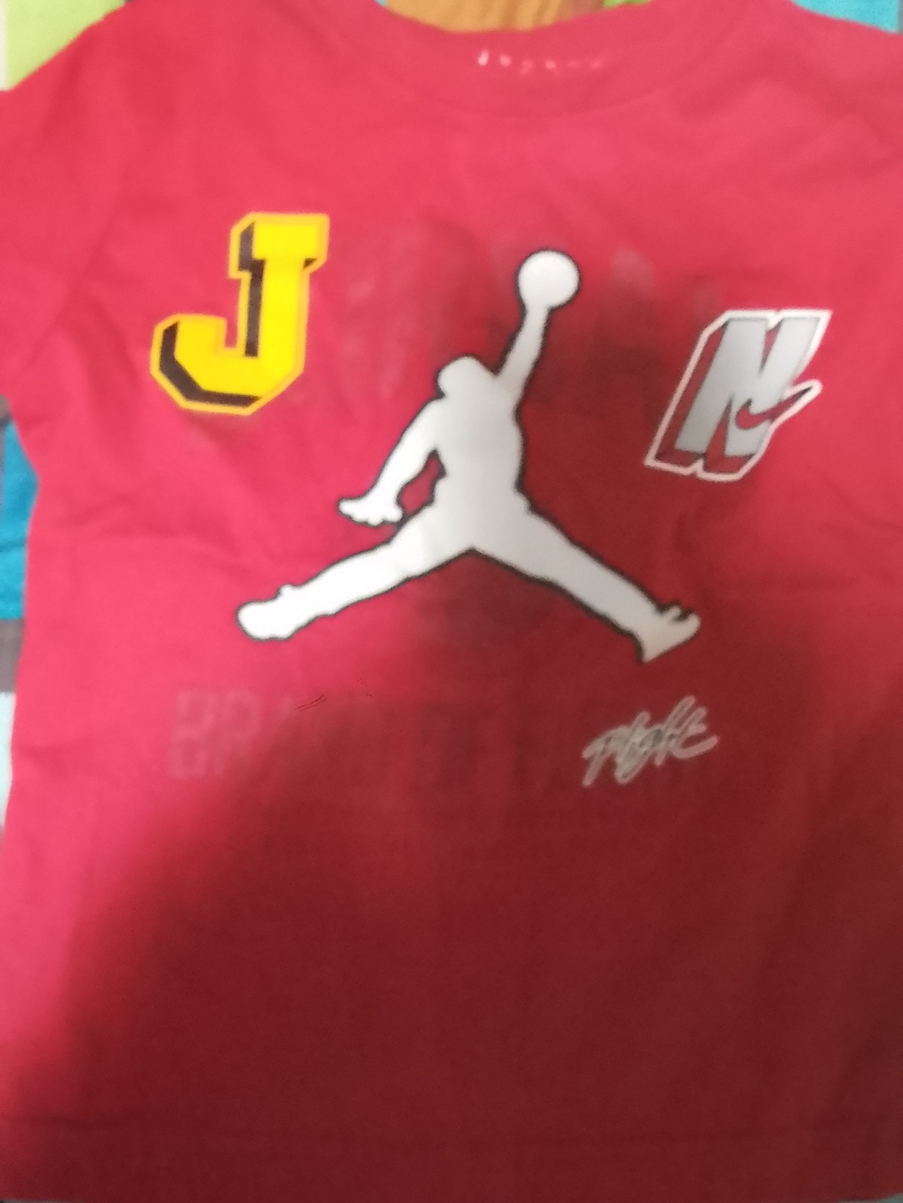 Jordan Kids Short Sleeve Tee in Red with Jumpman Logo